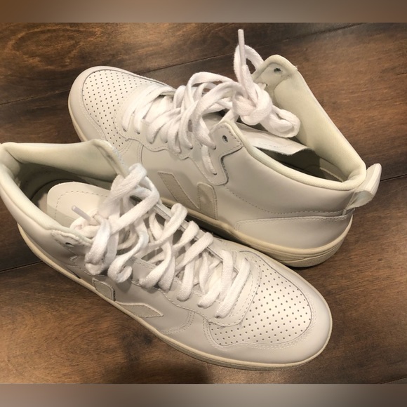 VEJA  V-15 High-Top Lace-Up Sneakers - - Picture 5 of 16